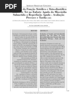 Avaliação da Função Sistólica e Sisto-diastólica