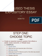 focused thesis expository essay