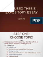 Focused Thesis Expository Essay