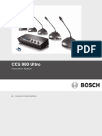 Bosch CCS Ultro 900 User Guide