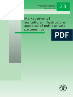 Market-Oriented Agricultural Infrastructure: Appraisal of Public-Private Partnerships