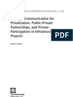 StrategicCommunicationforPrivatizationPublicPrivatePartnershipsandPrivateParticipationinInfrastructureProjects