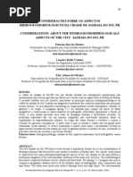 CONSIDERAÇÕES SOBRE OS ASPECTOS HIDROGEOMORFOLOGICOS DE JANDAIA DO SUL