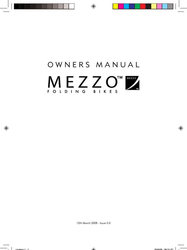 Mezzo Manual PDF Tire Screw