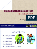 Biomedical Admissions Test: How Hard Can It Be?