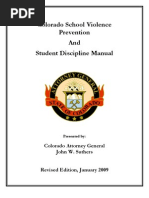 Download Colorado School Violence Prevention and Student Discipline Manual by John Simmons SN16690564 doc pdf