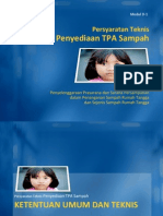 Persyaratan Teknis Penyediaan TPA Sampah