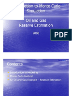 Monte Carlo Oil and Gas Reserve Estimation 080601
