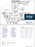 Northwood CPU and Montara-GT Chipset Block Diagram