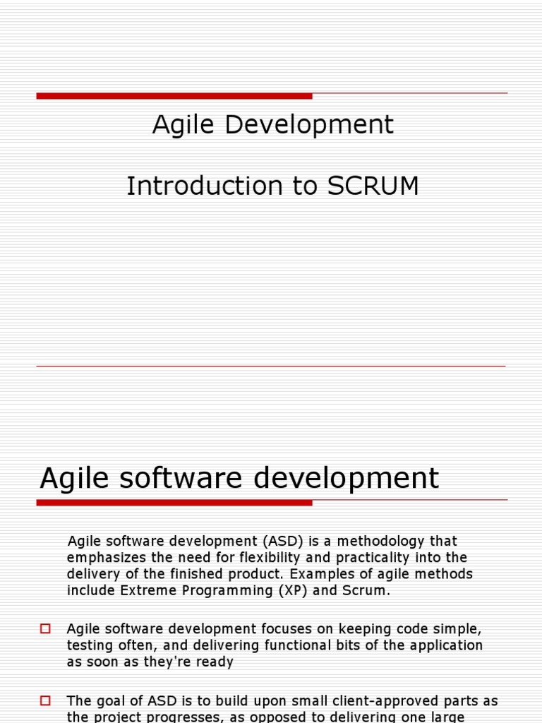 Understanding Agile and SCRUM Methodologies | PDF | Scrum (Software ...