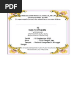 Kad Jemputan Persaraan Untuk Pengetua