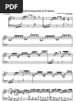 Bach, Johann Sebastian - Keyboard Partita in E Minor Principal PDF