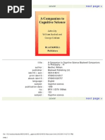 Download Companion to Cognitive Science Bechtel Graham by S1536097F SN166950659 doc pdf