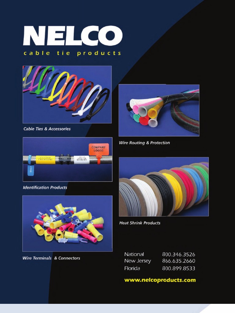 Online ECatalog for Cable Ties & Cable tie Accessories Nelco products Electrical Connector