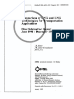 Comparison CNG and LNG