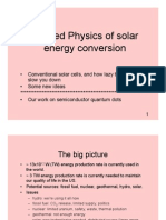 Applied Physics of Solar Energy Conversion