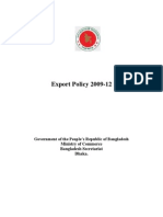 Bangladesh Export Policy (2009-2012)