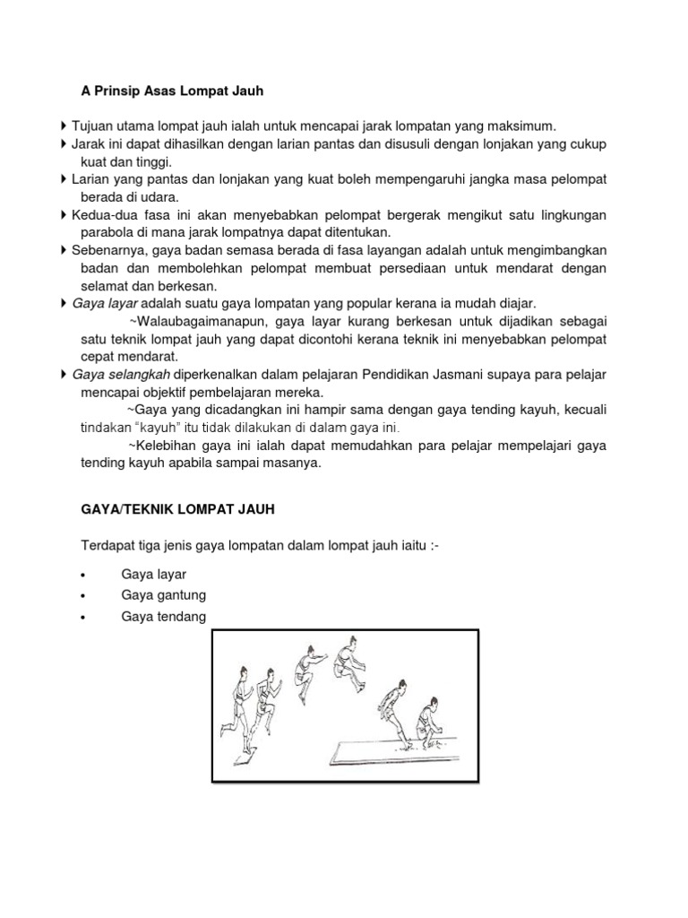 Prinsip Asas Lompat Jauh Pdf