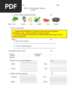 Test Final Clasa I 2013 ABECEDAR