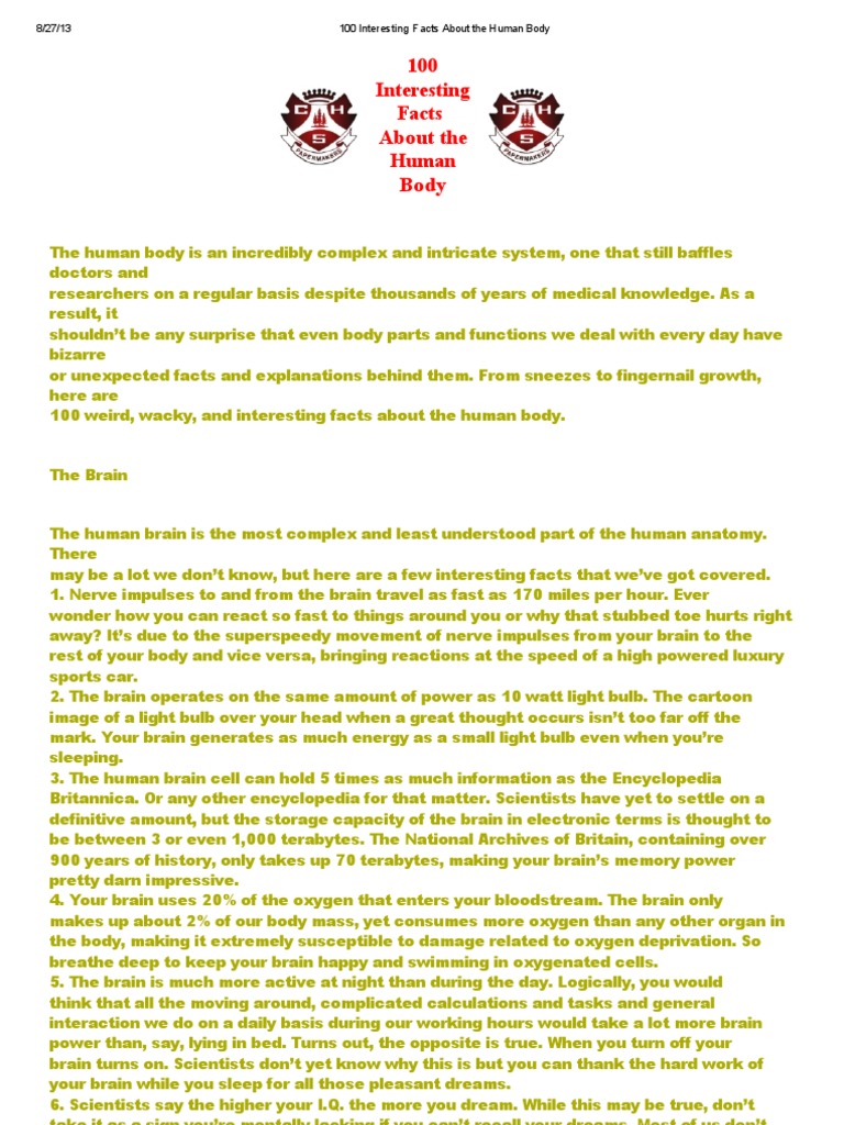 365 FACTS ABOUT HUMAN BODY PDF FREE DOWNLOAD visual data 2