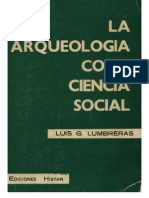 1974 - Luis Lumbreras - La Arqueologia Como Ciencia Social - Histar