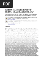 Download Khitan Wanita Perspektif Hukum Islam Dan Kesehatan by NyEch Dari SuGol SN167001651 doc pdf
