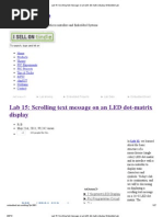 Download Scrolling Text Message on an LED Dot-matrix Display _Embedded Lab by Uma Shanker SN167002841 doc pdf