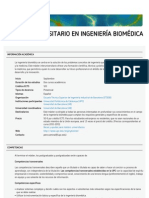 Máster universitario en Ingeniería Biomédica (ETSEIB)