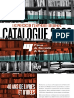 Quebec University Press  Annual Catalog 2008-2009