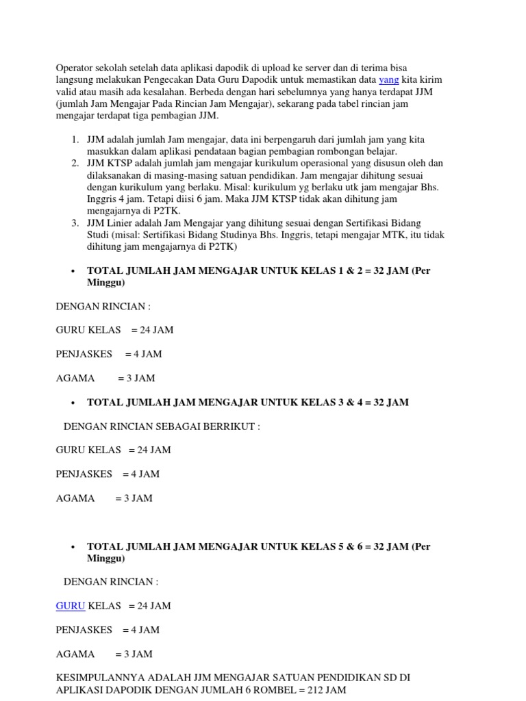 Jam Pelajaran Sd Pdf
