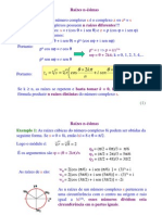 Aula 2 Complexos Raizes