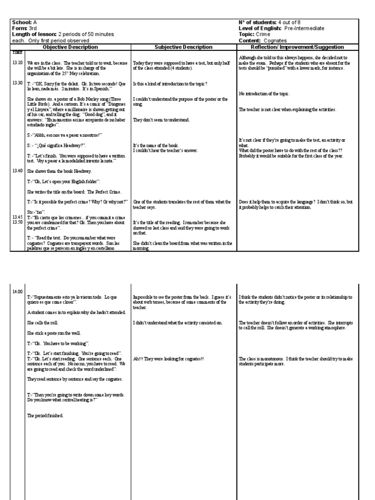 Observation 2 | PDF | Linguistics