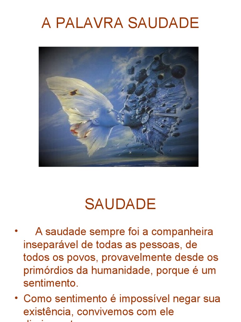 A Profundidade da Saudade na Cultura Portuguesa | PDF | Palavra | Idiomas