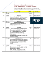 2009 Nonprofit Interns Schedule