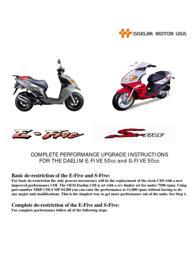 Daelim Mrp Upgrade Step by Step | Carburetor | Belt (Mechanical)