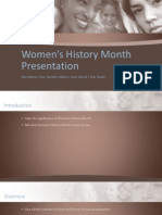 Women's History Month Presentation