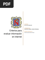 EVALUACIÓN DE FUENTES DE INFORMACIÓN EN INTERNET