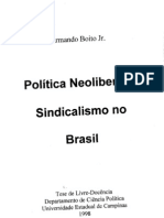 Política Neoliberal e Sindicalismo no Brasil