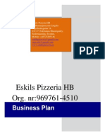 Business Plan Template Pizzeria