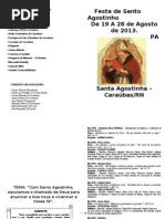 Festa Santo Agostinho