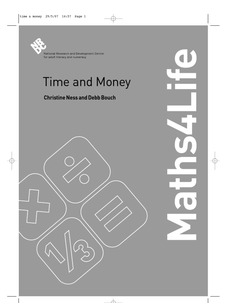 Time and Money | PDF | Educational Assessment | Tutor