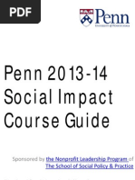 2013-2014 Penn Social Impact Course Guide