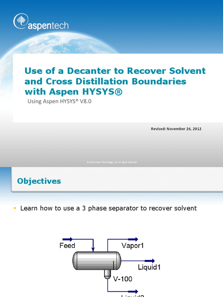 Thermo 020H Decanter PDF Distillation Chemical Process Engineering
