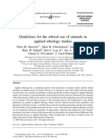 SHERWIN C Guidelines For The Ethical Use of Animals in Applied Ethology Studies