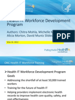 Health IT Workforce Development Program