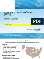 Regional Extension Centers