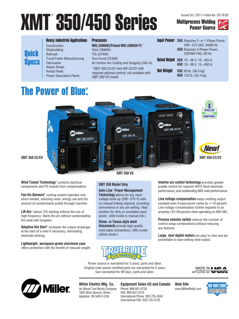 Miller XMT 350_450 Series Electrical Connector Welding Free 30