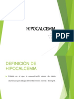 Presentasion de Hipocalcemia