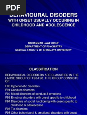 Behavioural Disorders Child And Adolescent Psychiatry Antisocial Personality Disorder