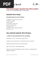 Download Learn Spanish Wine Vocabulary - The Sound-Super-Spanish-Fast Wine Guide by ben-curtis SN16715578 doc pdf